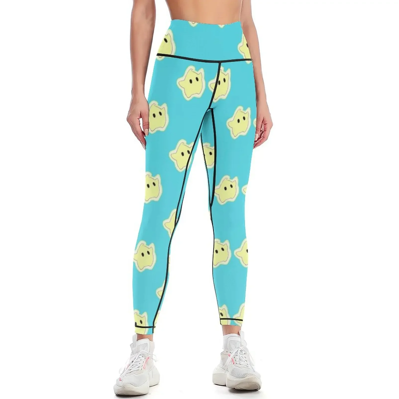 

Yellow Luma Stars Leggings sport set legging push up trousers Clothing fitness Womens Leggings