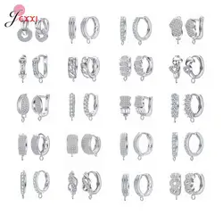 New Arrivals Best Price Genuine 925 Sterling Silver Earring Findings Fashion Women Jewelry Components Beautiful DIY Jewelry