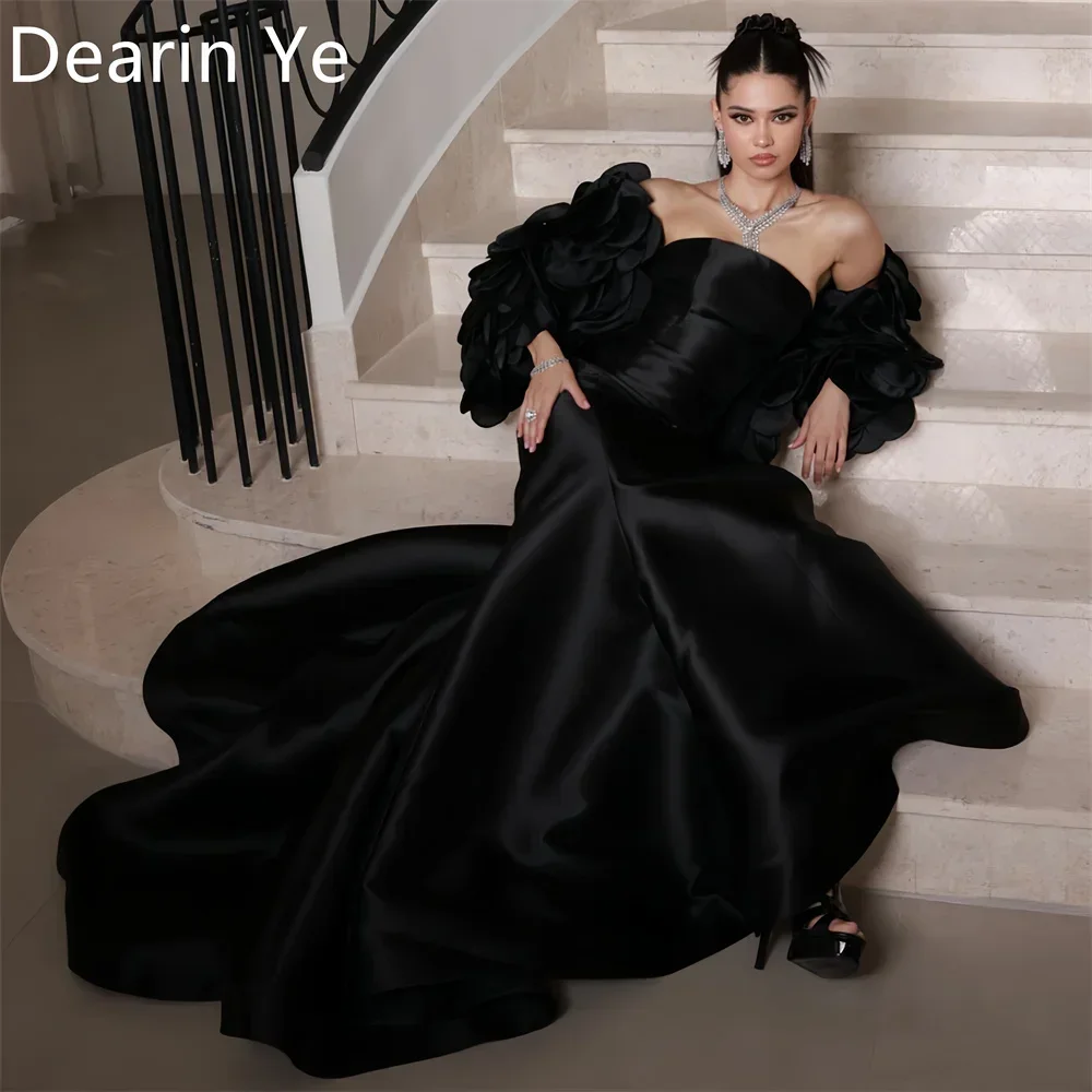 

Customized Prom Gown Dearin Off-the-shoulder Mermaid Floor Length Skirts Fold Bespoke Occasion Dresses Formal Saudi Arabia Eveni