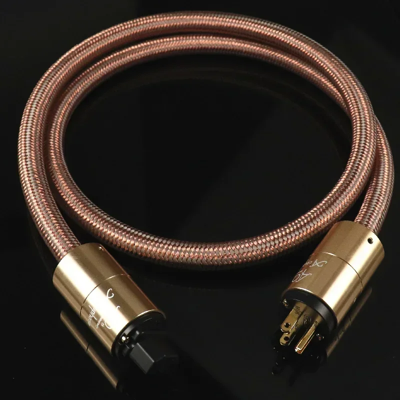 Accuphase-Cable de alimentación Schuko de alta gama, amplificador de CD, enchufe de versión europea, Hifi, CA, línea de alimentación