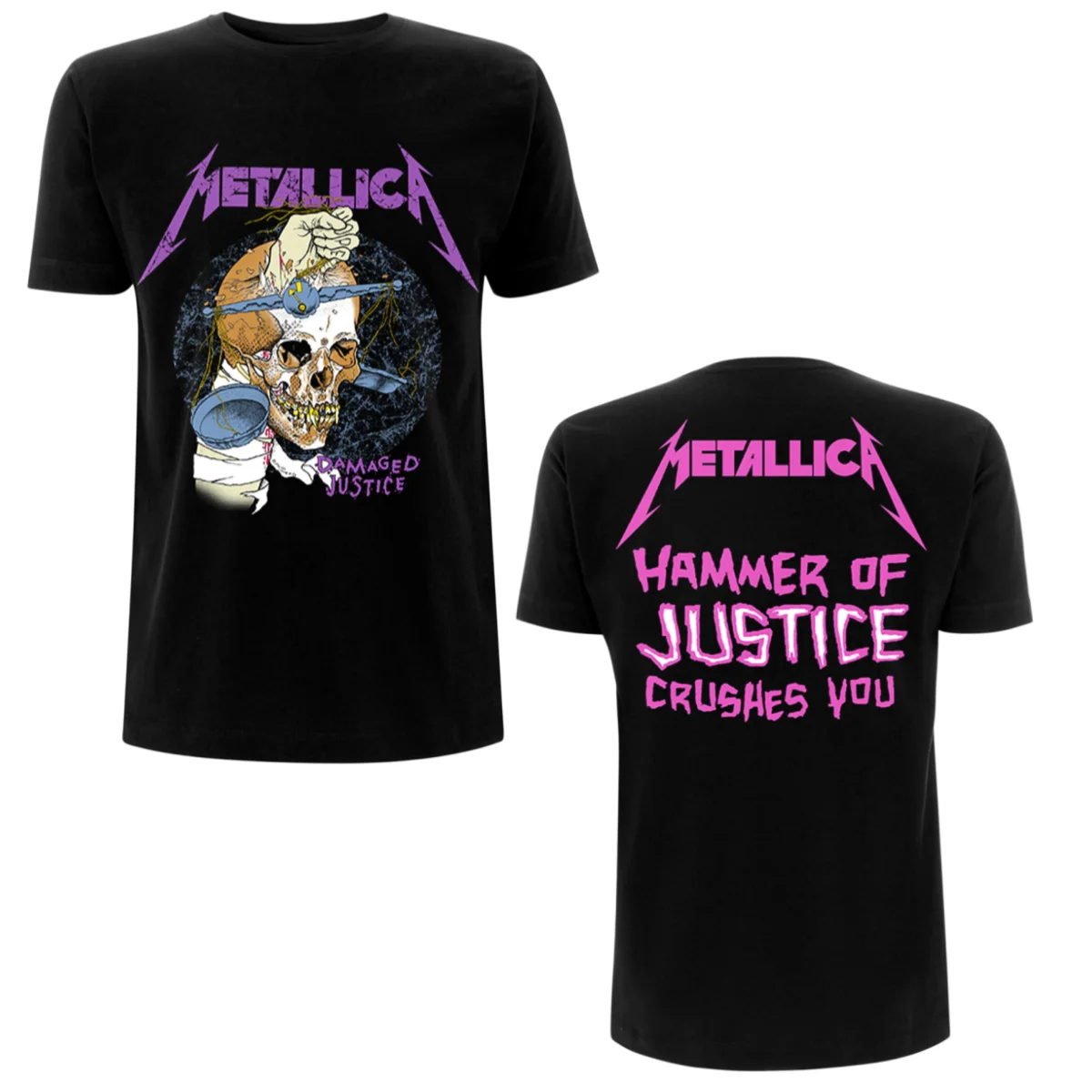 2026 Metallica - Damage Hammer Print T-Shirt - Lässiges Streetwear-T-Shirt für Heavy-Metal-Bands - Geeignet für Männer und Frauen – Detail 7