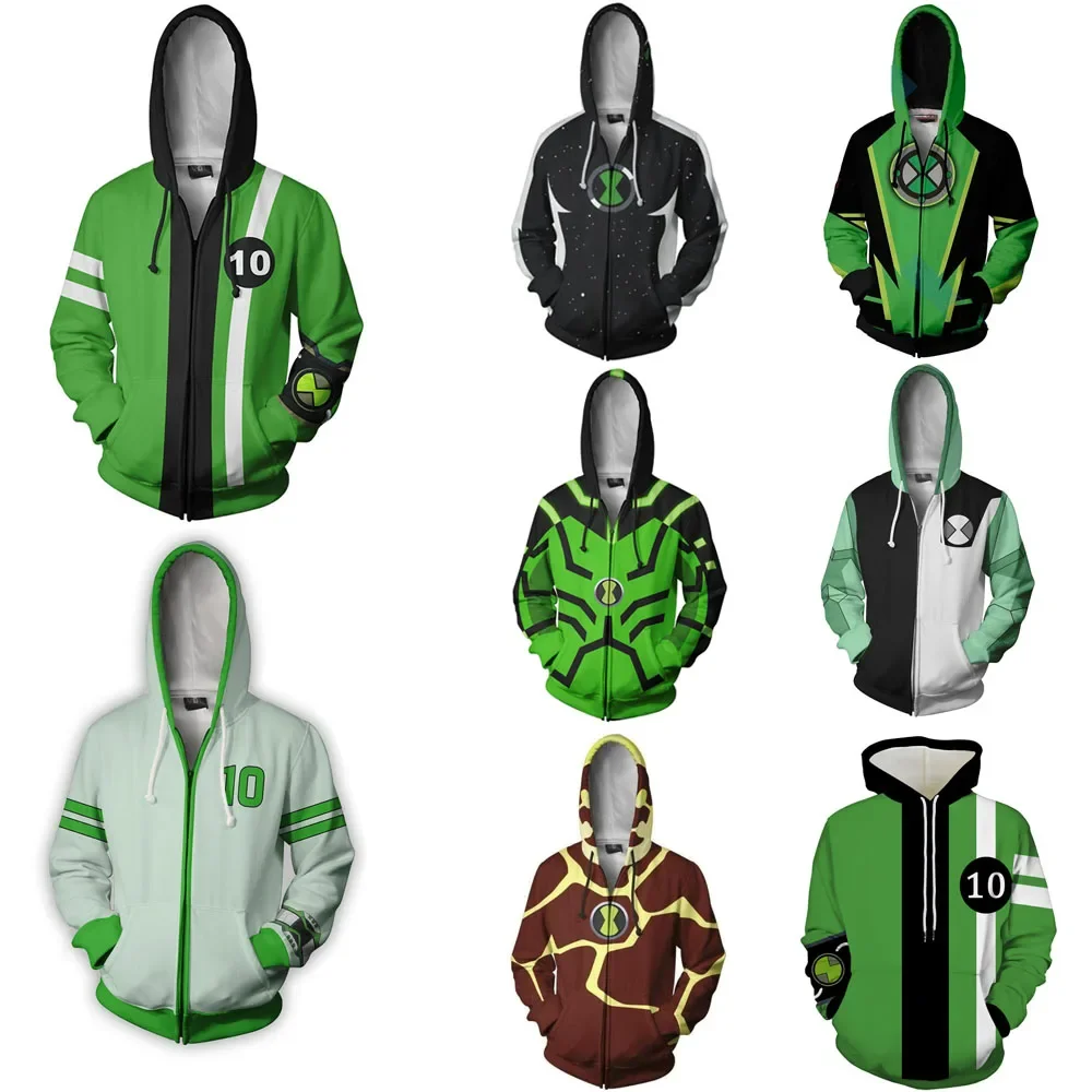 

Anime Ben10 Hoodies Men 3D Print Hooded Sweatshirt Women Casual Loose Sportswear Gwen Tennyson Cosplay Costume Halloween Party