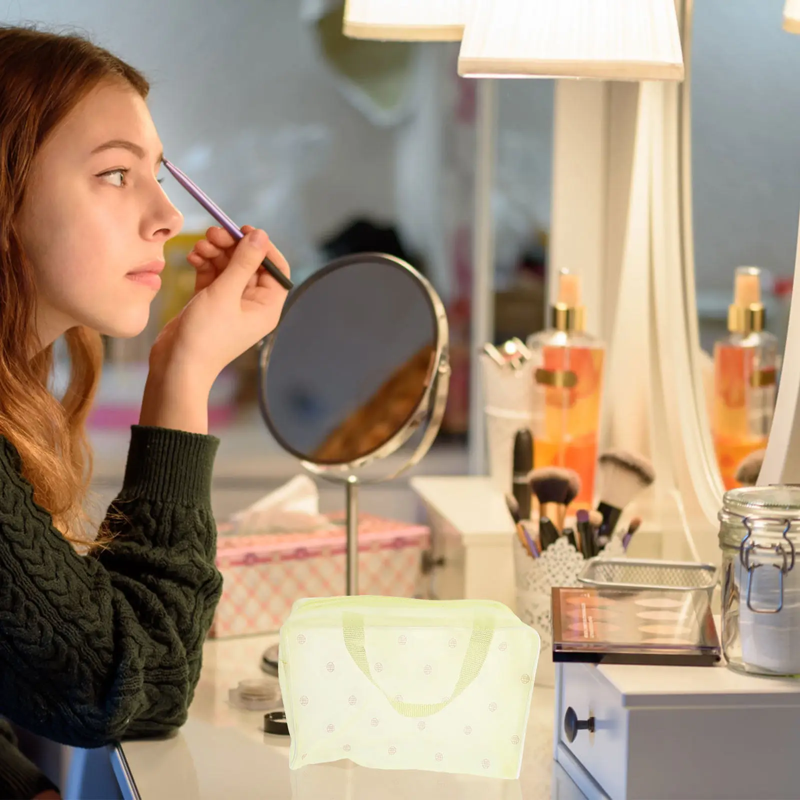 

Набор из 5 водонепроницаемых дорожных сумок-органайзеров с цветочным принтом для коротких поездок, спортзала и активного отдыха