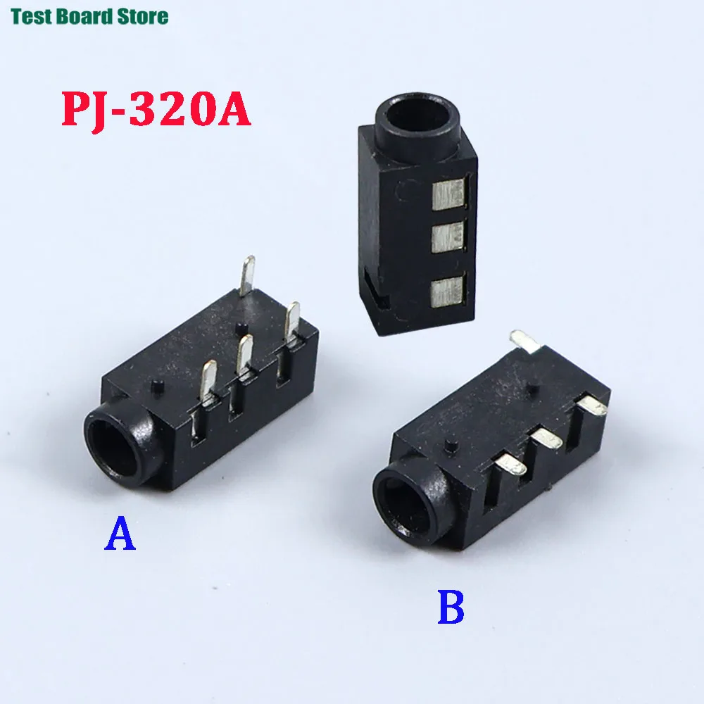 10/50/100Pcs 3.5 MM jack Female Audio Jack Connector 4 Pin DIP Headphone Jack Socket PJ320A Audio Interface Audio Jack