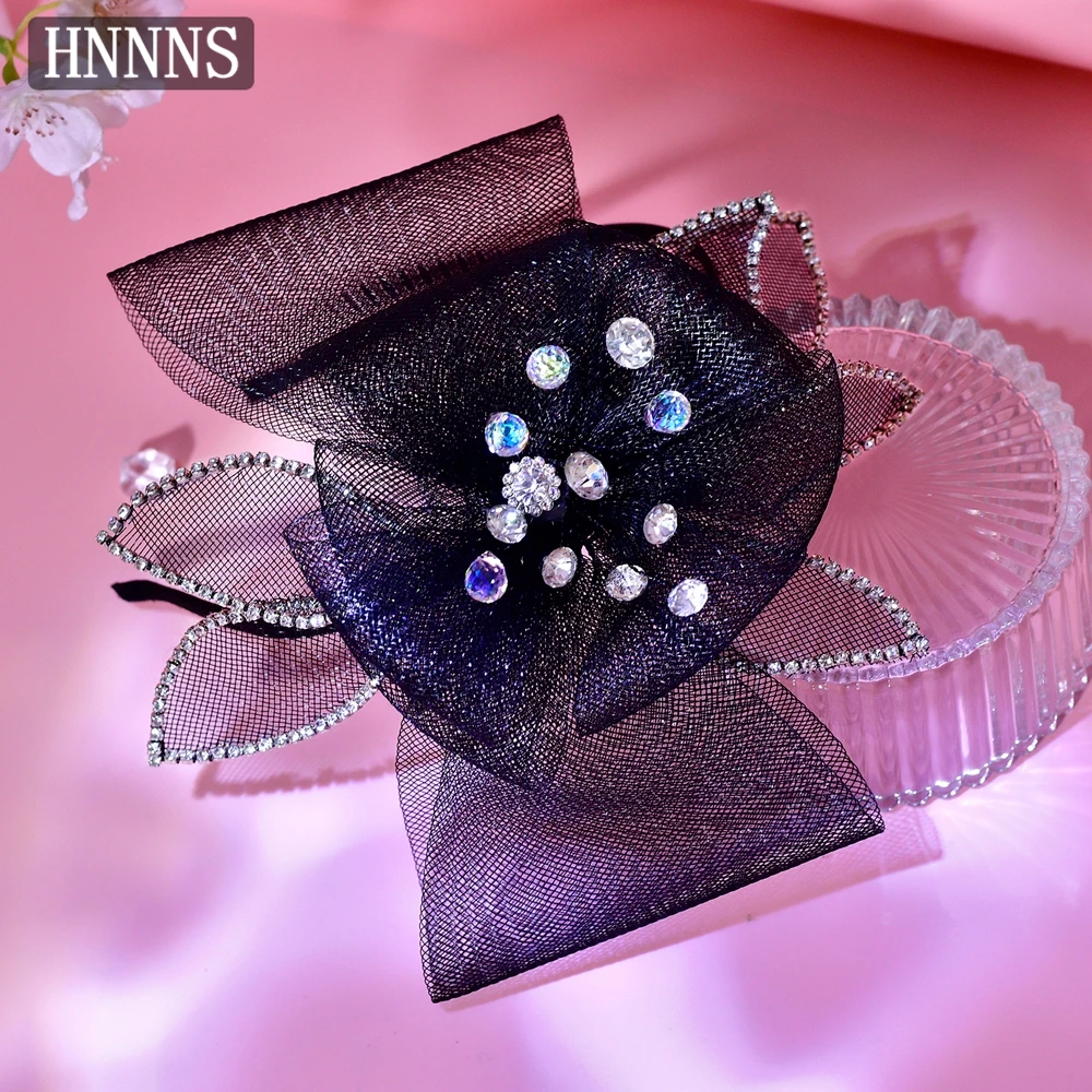 TOPQUEEN أنيقة عقال الزفاف دبوس الشعر اليدوية القوس الدانتيل المياه الماس السيدات مأدبة حفلة أنيقة إكسسوارات الشعر YXA121