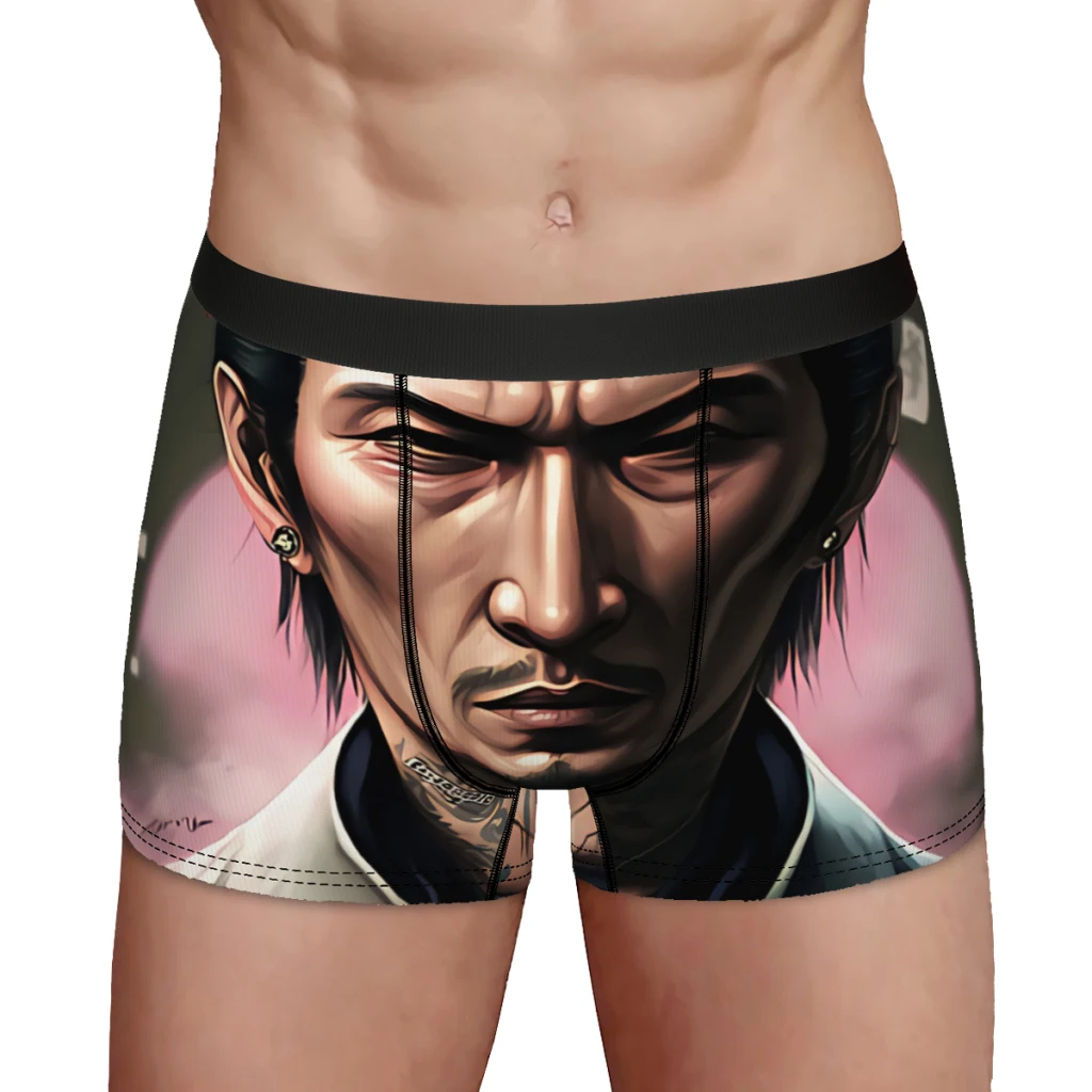 Japanese Anime Tattoo Yakuza Underpants Homme Panties Men\'s Underwear Sexy Shorts Boxer Briefs