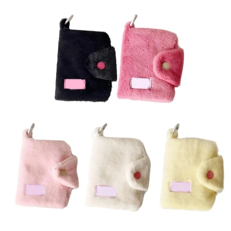 LX0C Стильный мягкий крепкий плюшевый кошелек смены, удобный для прикосновений и удобный для организации предметов повседневного