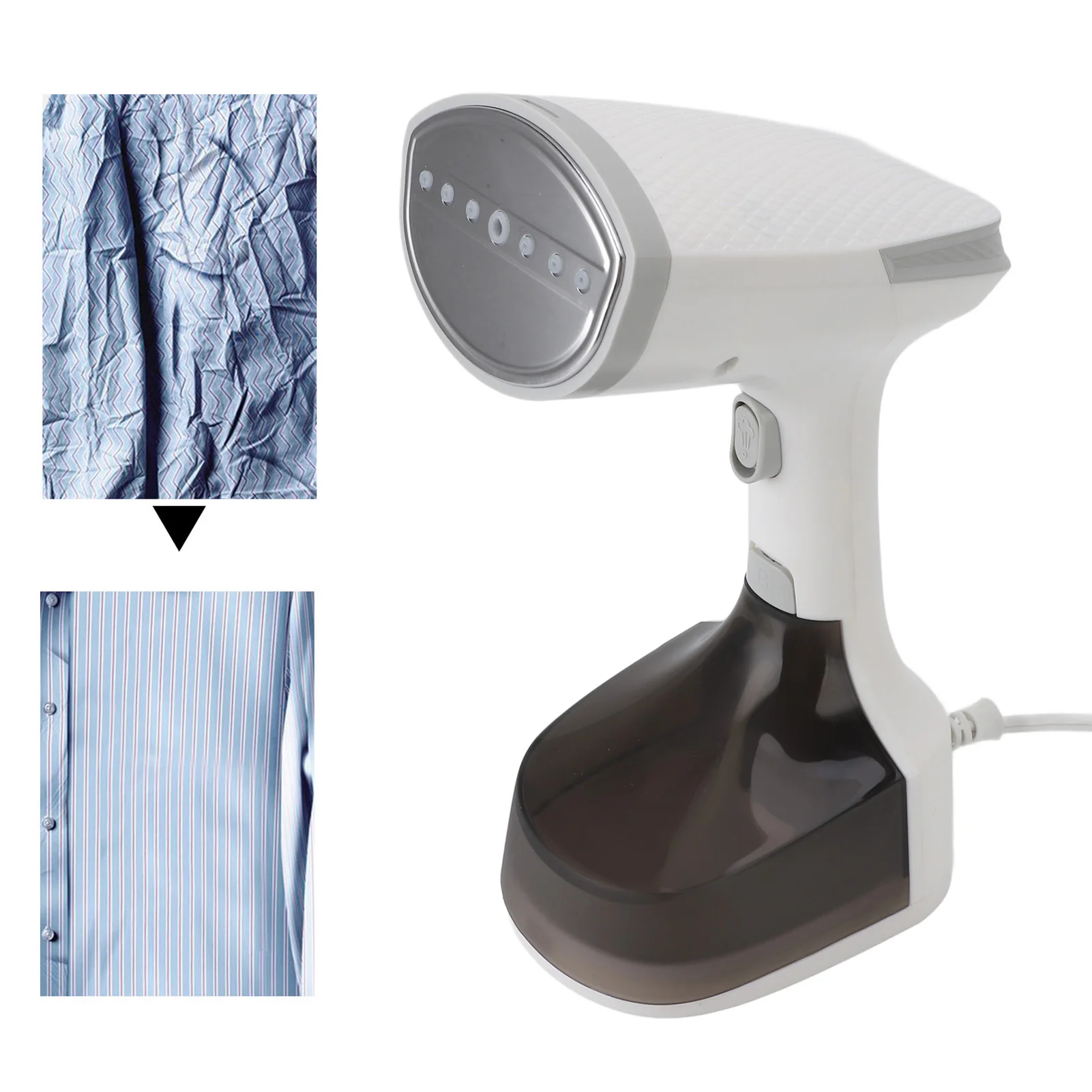 Steam Iron High Power Even Heating Fast Wrinkle Removal Ironing Machine Handheld Iron for Home Travel 1600W 350ml Handheld Iron