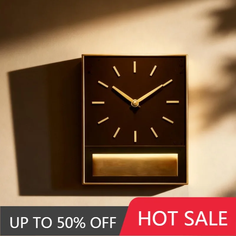 Vintage Wall Clock Decorative Metal Wall Watch Luxury Aesthetic Mural Clocks Minimalist Silent Elegant Living Rooms Watches
