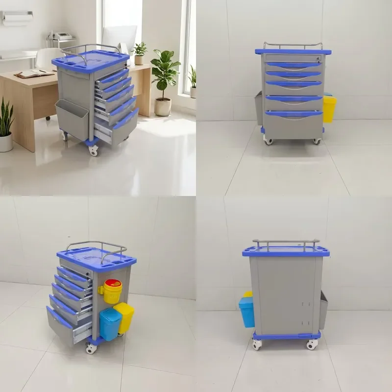 for ABS Medical Cart Hospital Drug Cart for Medical Institutions