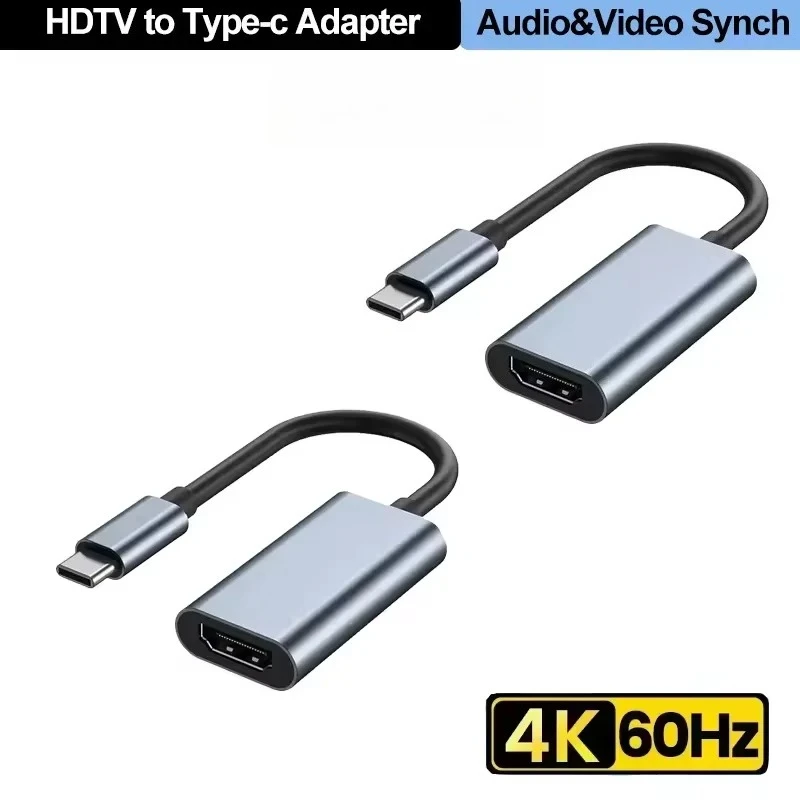 Adaptador Convertidor de USB-C a HDMI 4K, Cable USB-C a HDMI para MacBook Pro, Air, iPad, Samsung, Laptop, Teléfono a TV, Monitor, Proyector