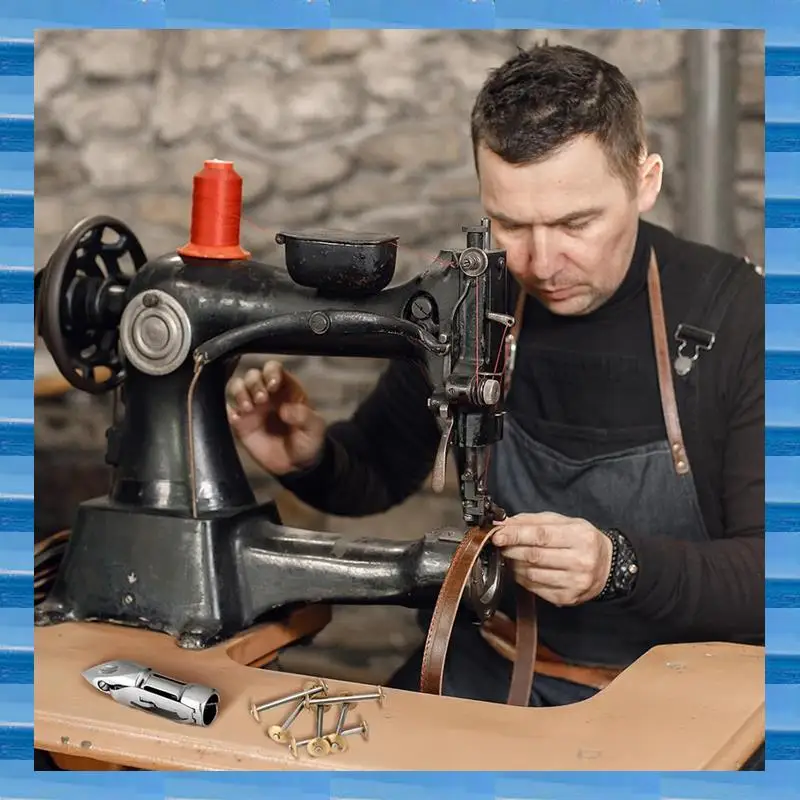 10 Pcs Bobbins & 1 Pcs Sewing Machine Shuttle-Bobbin Case Compatible With 27, 28, 127, 128 Treadle Sewing Machines Parts