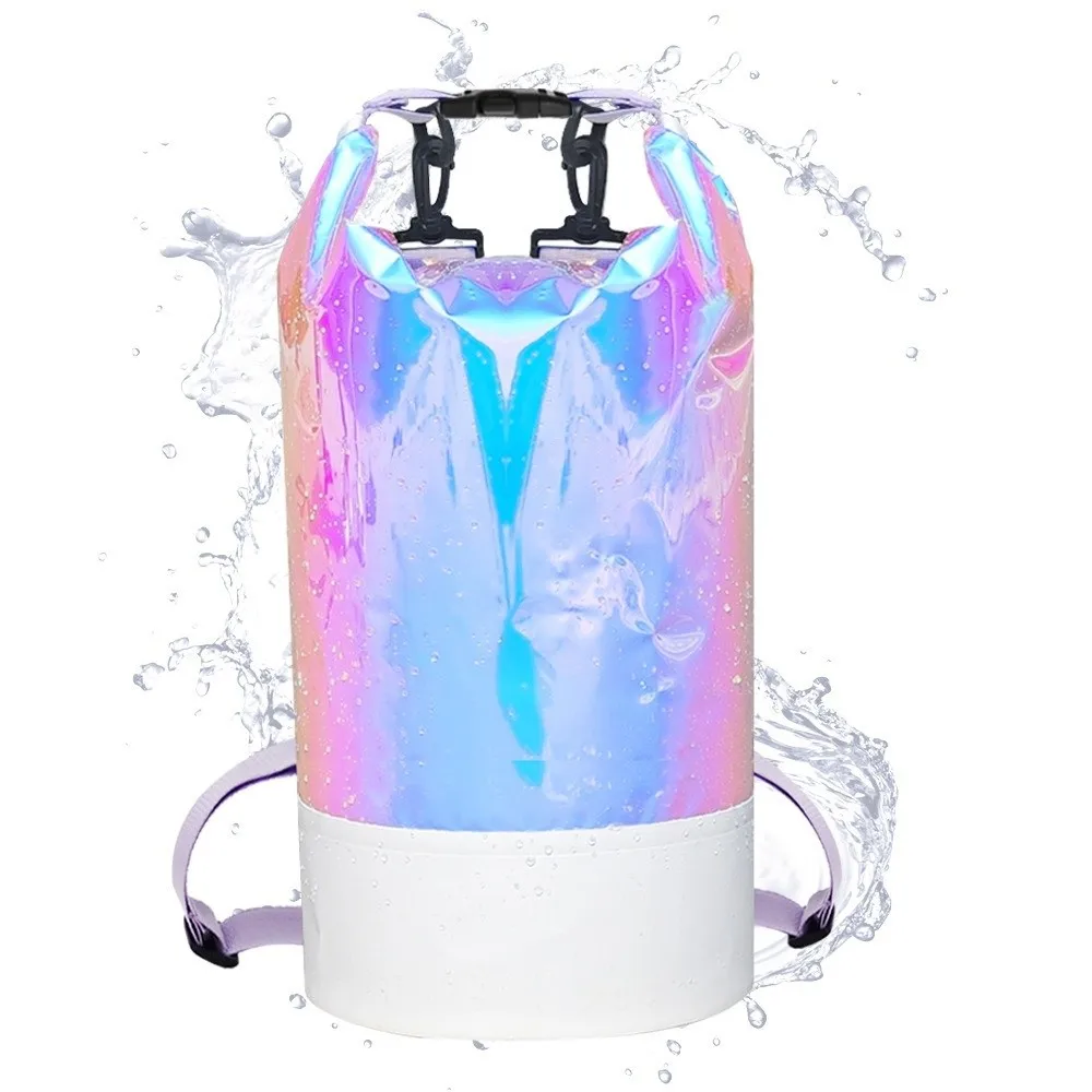 

10L/20L Waterproof Dry Bag Large-Capacity Waterproof Backpack Swimming Bucket Bag Lightweight Foldable Beach Backpack