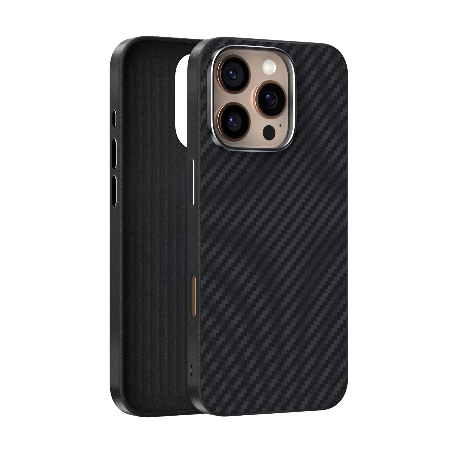 

Carbon Fiber Pattern For Iphone 16e/16 Pro Max Case Magnetic Magsafe Charging 6d Micro-Embossed Touch For Iphone 15/14/13 Series
