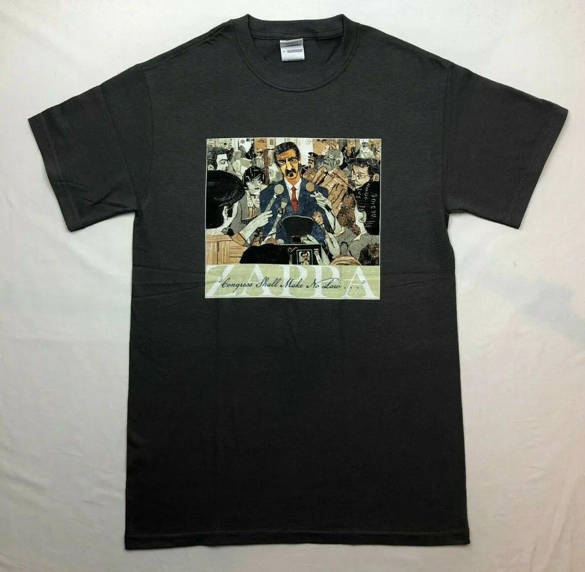

FRANK ZAPPA "Congress Shall Make No Laws..." T-shirt Official Men Black New S,XL