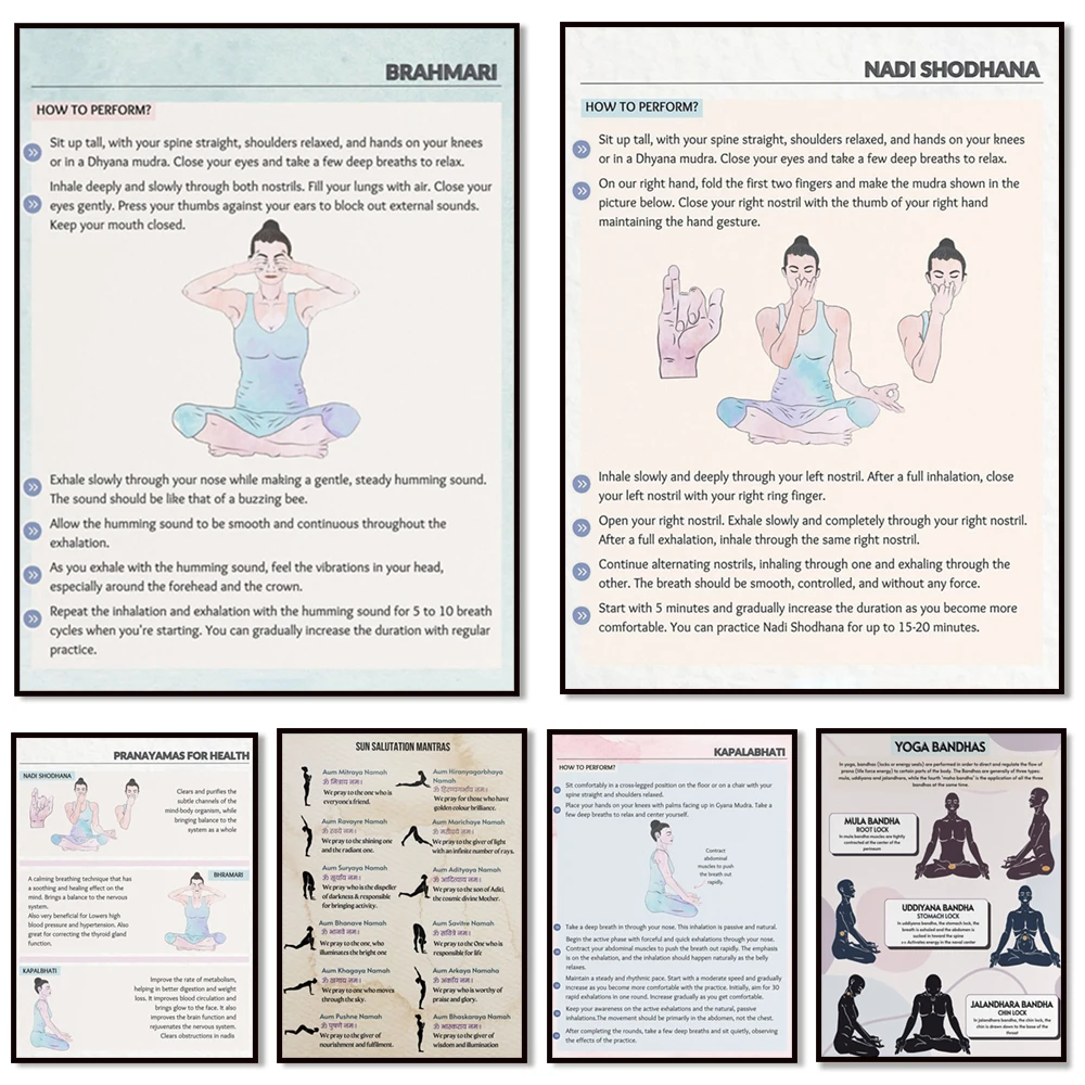 فن اليوغا، تمارين تنفس اليوغا، 5 طبقات من الجسم والروح، قفل غانا والذقن، ما هو باندها في اليوغا، ملصق اليوغا