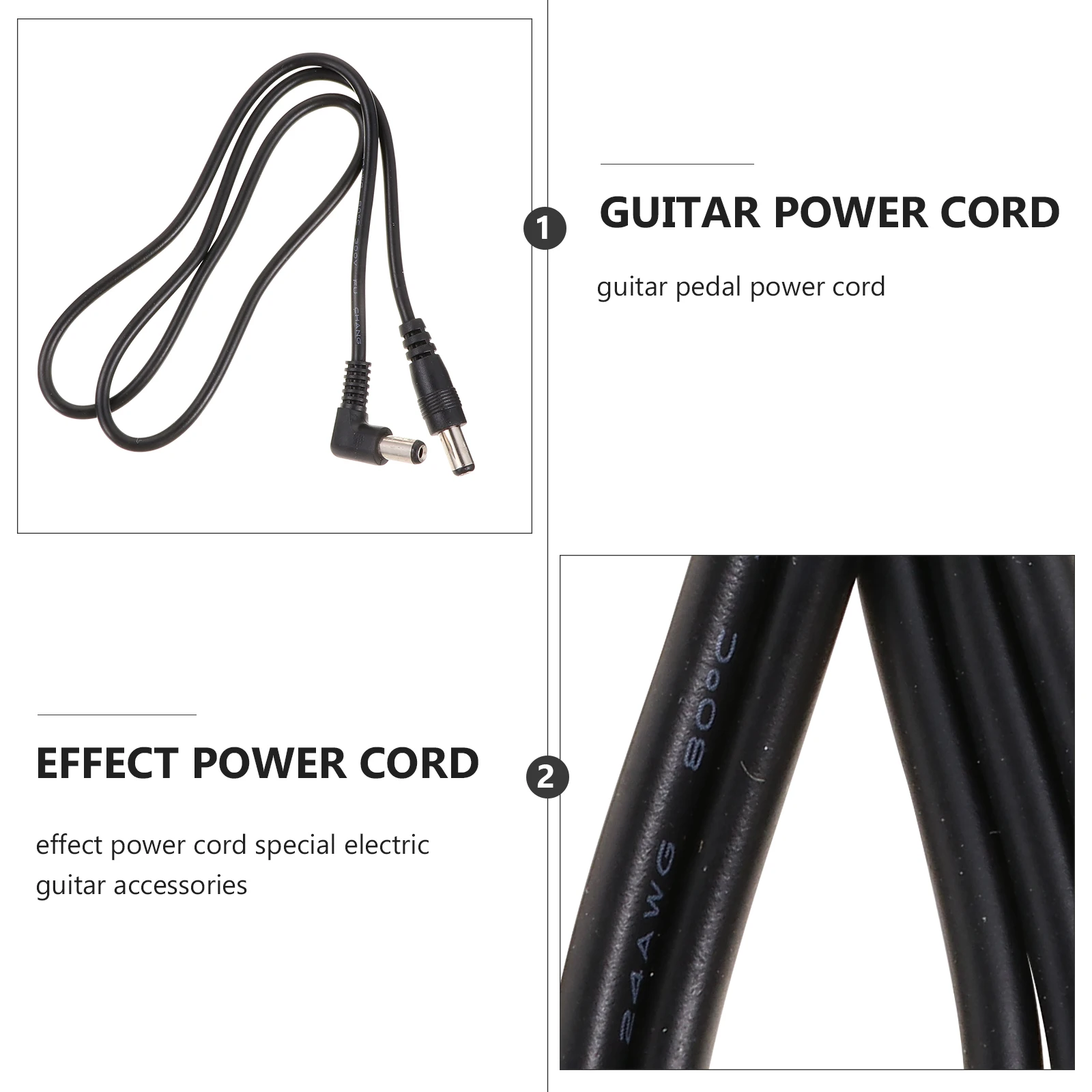 

12pcs Pedal Power Cord Dc Power Cable For Electric Guitar Effects Stage Performance High Fidelity Noise
