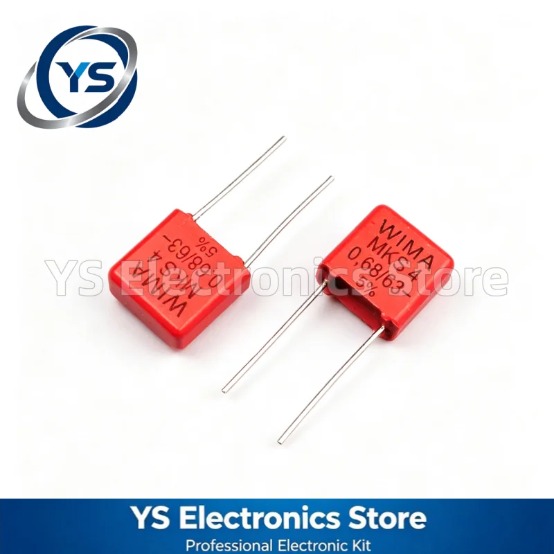 WIMA RED MKS4 63V0.68UF 63V684 680NF 7.5mm Film Capacitor Hi-Fi Audio Capacitors NEW and Original