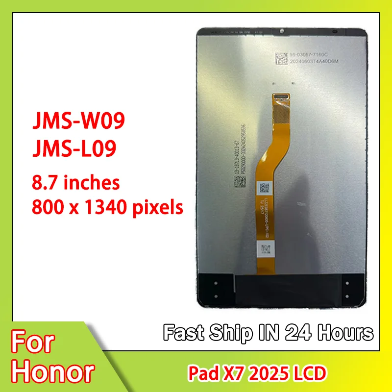 

8.7"New For Honor Pad X7 2025 LCD JMS-W09 JMS-L09 Display Touch Screen Digitizer Assembly Replacement Repair Parts