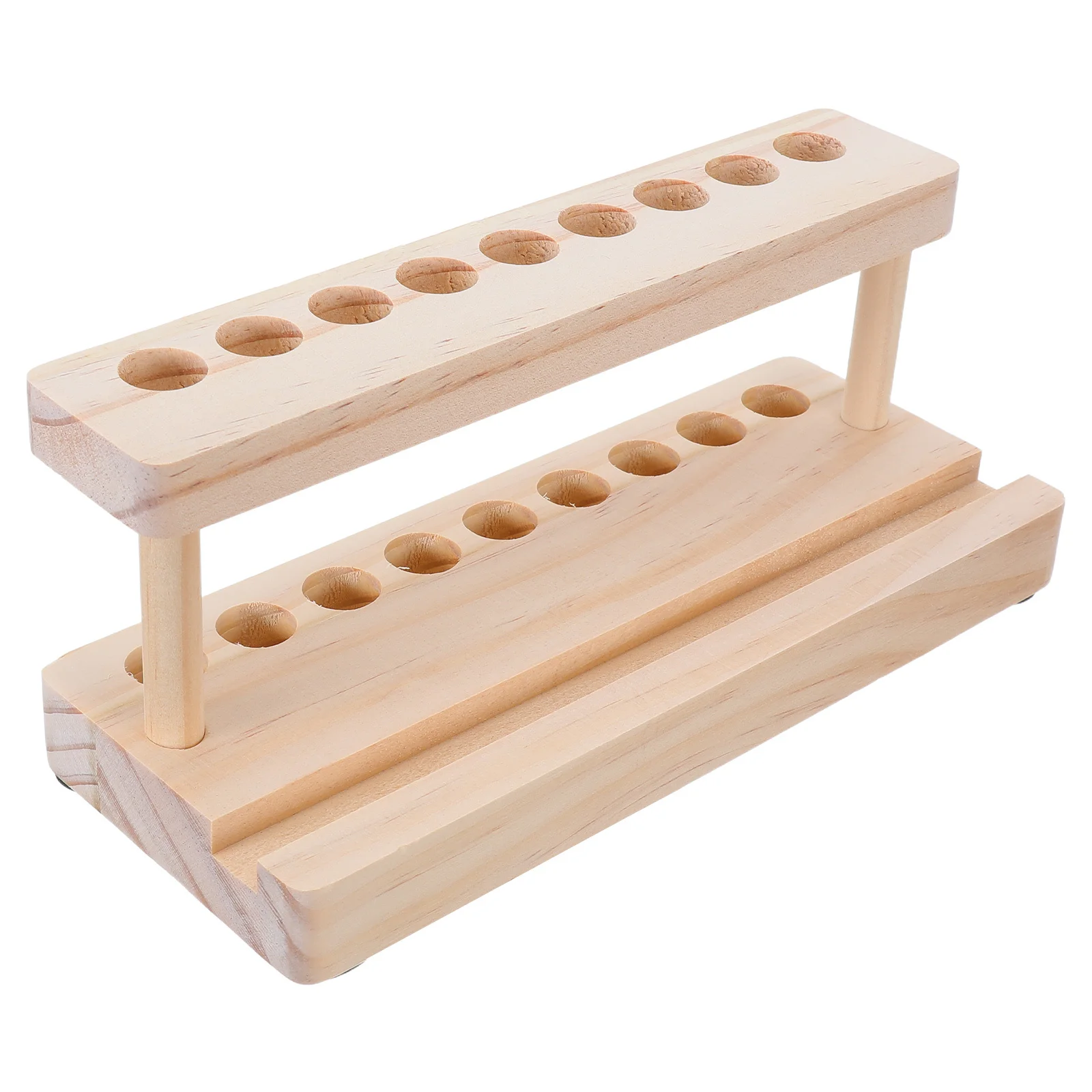 

Wood Phone Pencil Holder Desktop Organizer Stand For Cellphone Pens Storage Wooden Desk Pen Holder With Slots Stationery