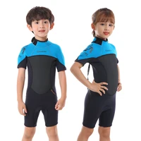 Traje de baño corto térmico para chico, traje de neopreno para Surf, traje de buceo para niños, traje de baño subacuático para apnea, conjunto de natación juvenil