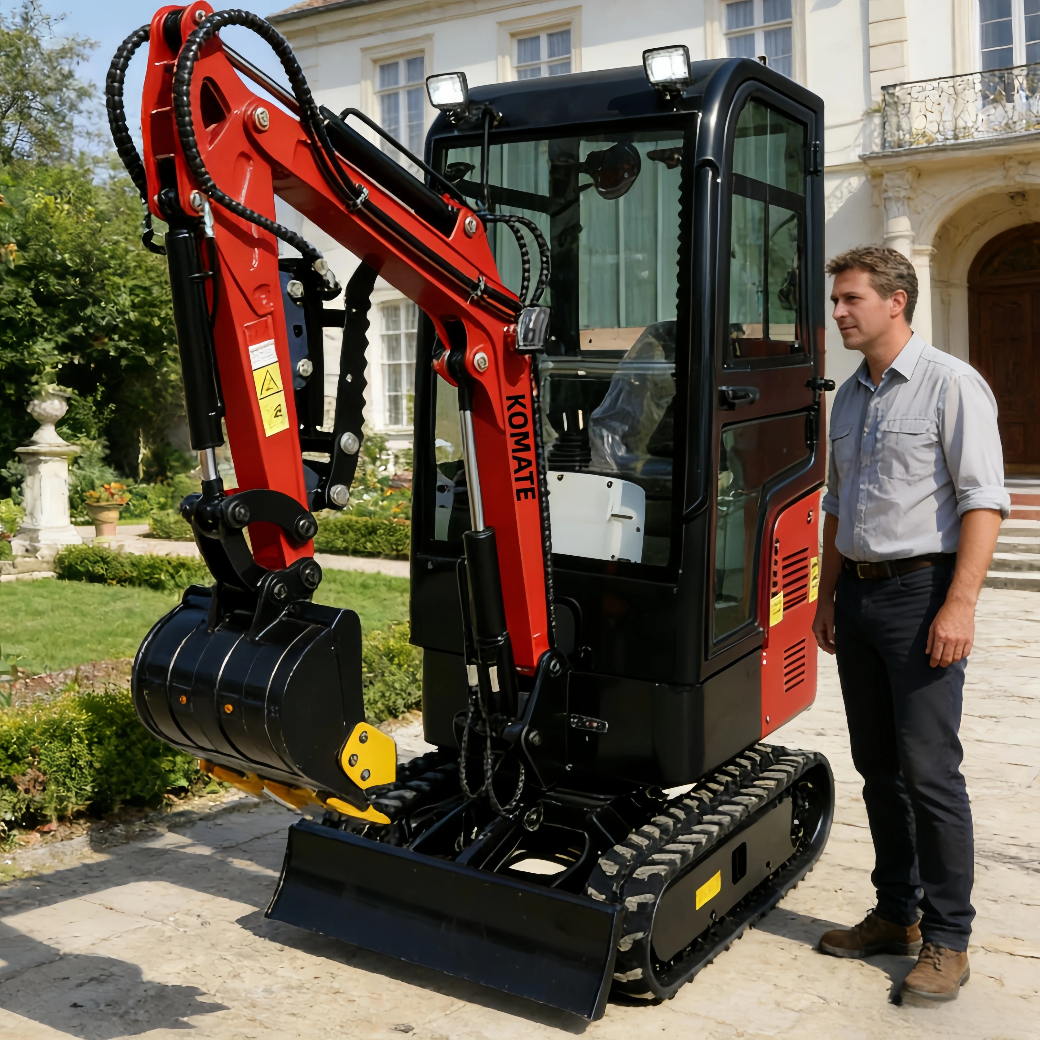 

Enclosed Cab Diesel EURO 5 Mini Excavator 1 Ton 2 Ton Agricultural Small Excavator Multifunctional Hydraulic Customizable
