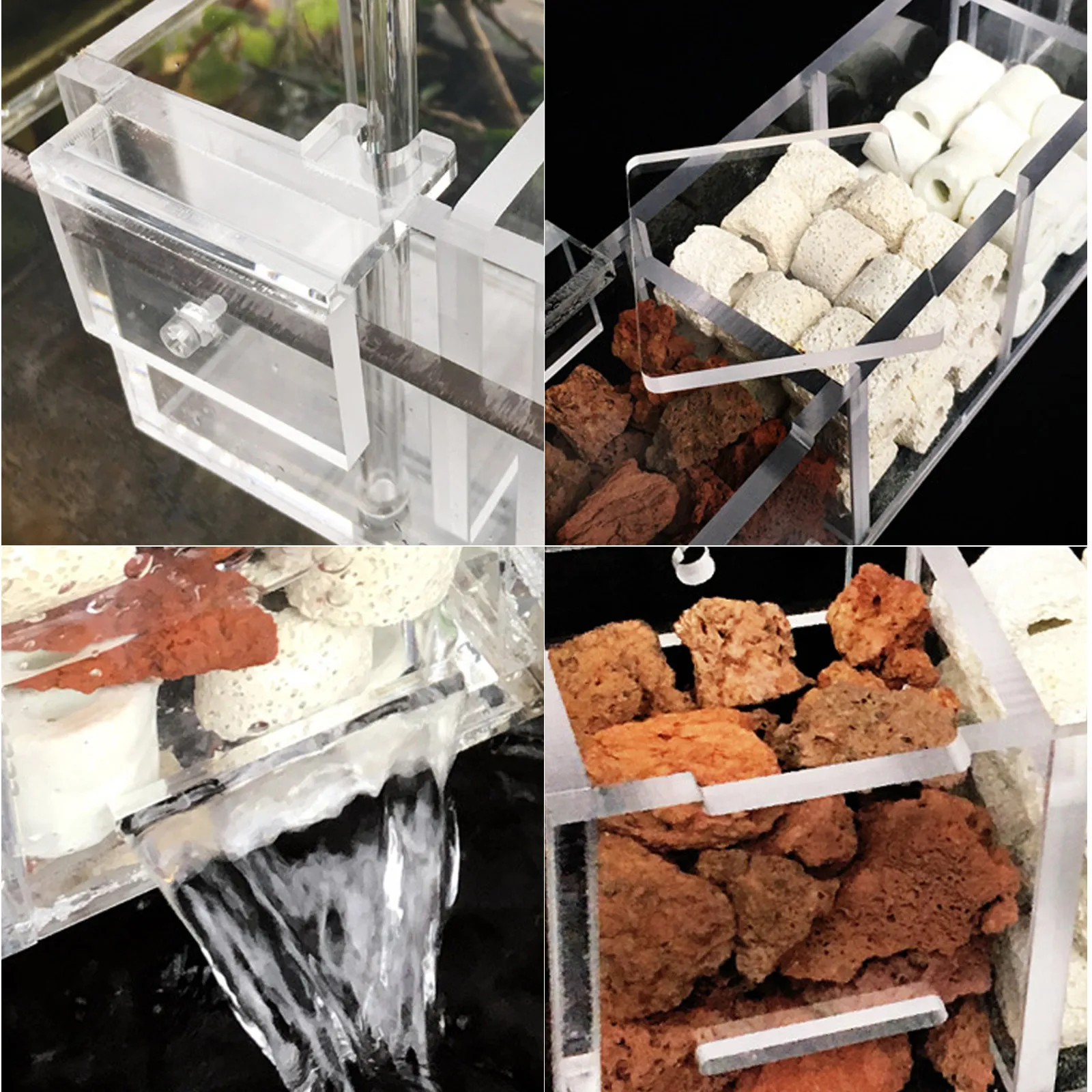 

Multifunctional Acrylic Filter Box for Aquarium Fish Tank Safe Non Deformable Elegant Design Easy Use Gift for Fish Lovers