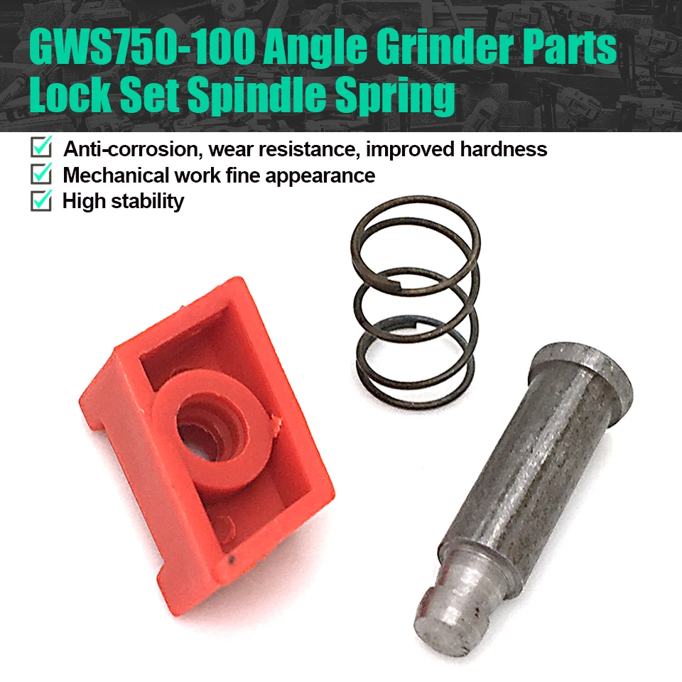 

Push-Button Replace For Bosch GWS750-100 GWS9-115 GWS 750-100 GWS 9-115 Angle Grinder Lock Set Spring Button Gear Box