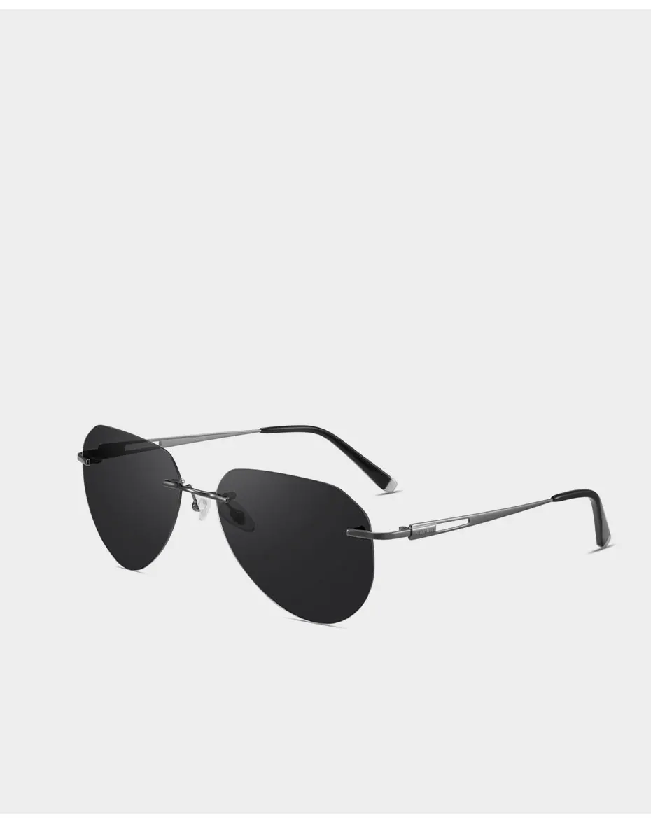 CAPONI Randlose männer Sonnenbrille Polarisierte Photochrome UV400 Outdoor Fahren Sonnenbrille Titan Legierung Mode Brillen BS22003 – Detail 21