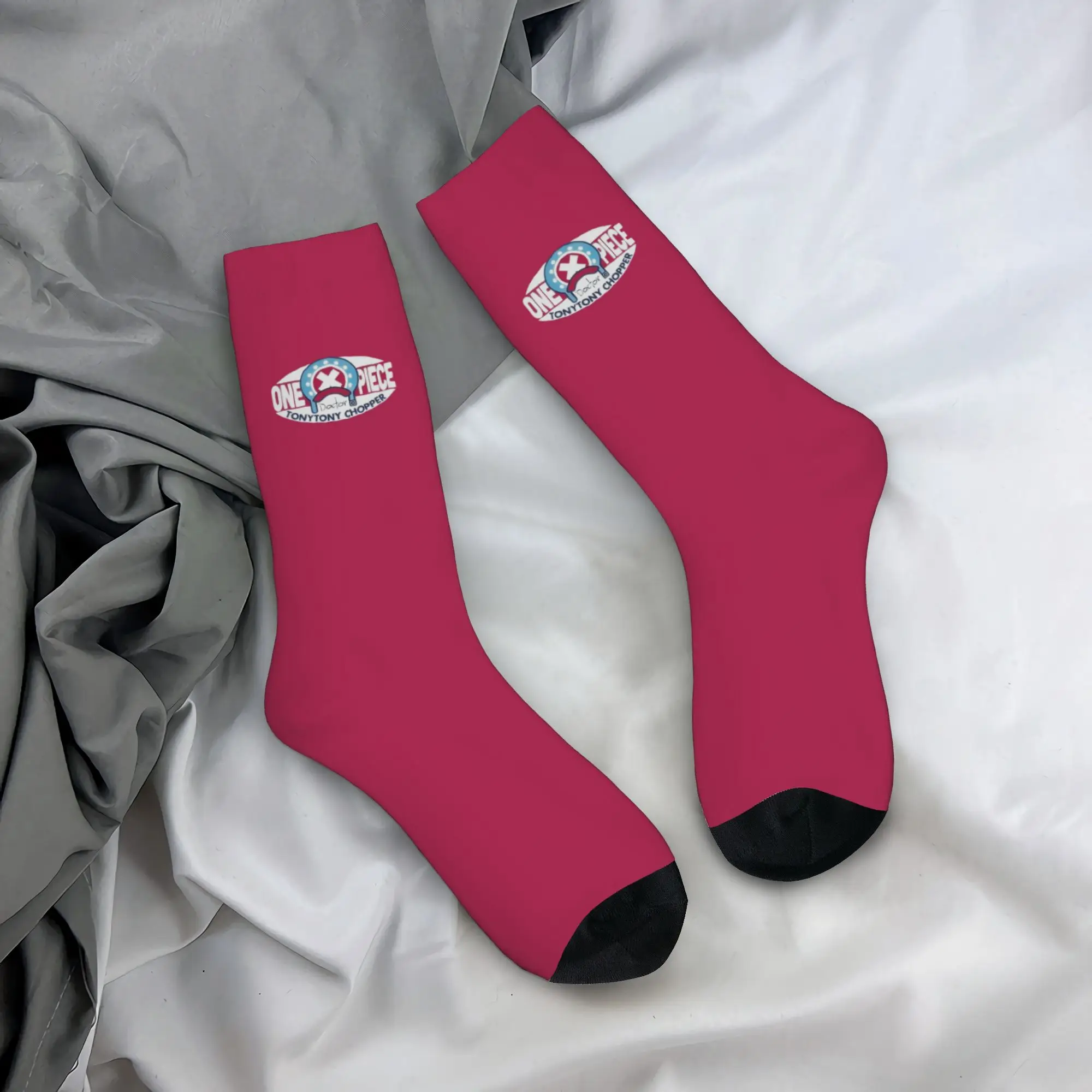 Funny Sock One Piece Chopper Related Logo Rock Quality Pattern Printed Men Socks Casual Men's Socks
