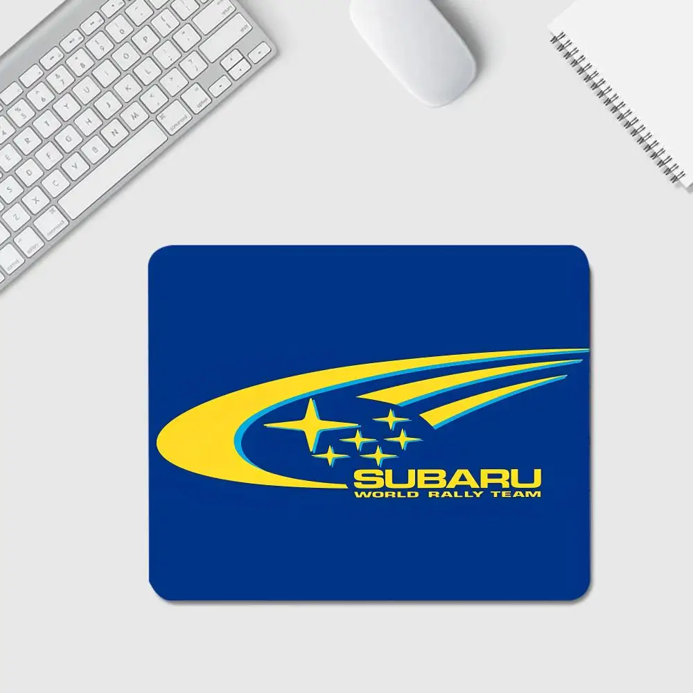 Is Car S-Subaru Logo MAISTO Mouse Pad Anime Game Mouse Pad High Quality Small Desk Pad Rubber Laptop Desk Pad