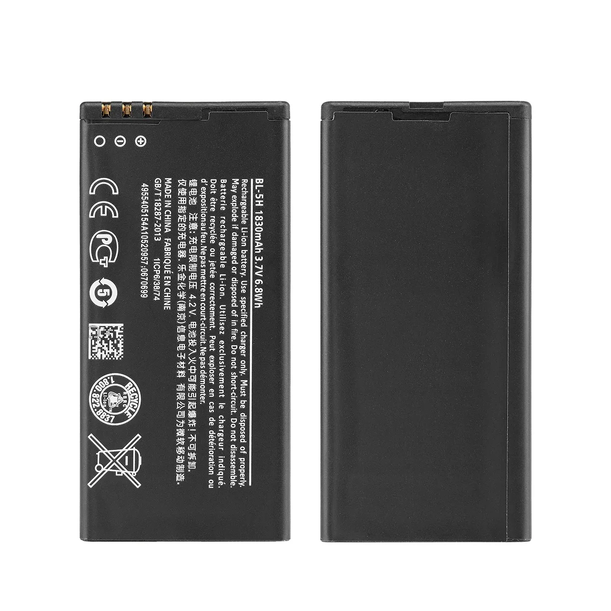 Original BL-5H 1830mAh Replacement Battery For Nokia Lumia 630 38 635 636 Lumia630 RM-977 RM-978 BL5H BL 5H Li-Polymer Batteries