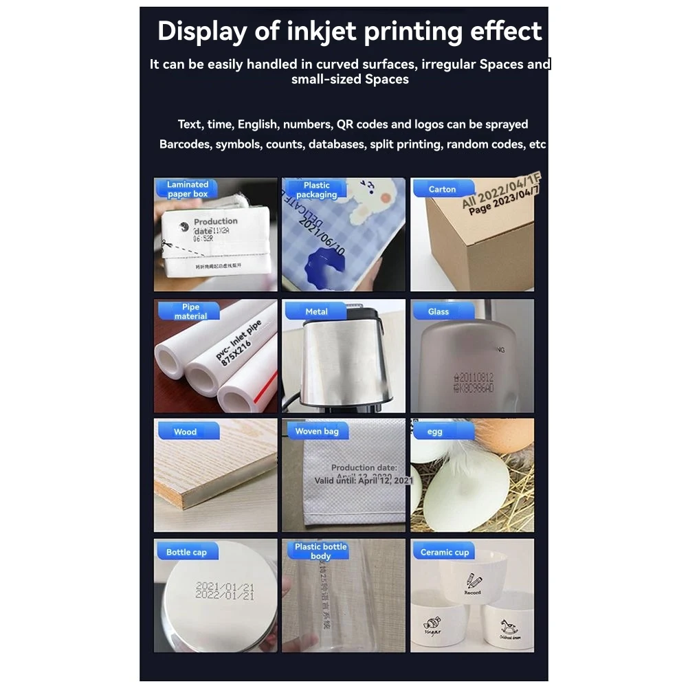 CS-Inkjet Coding Machine Handheld Inkjet Printer Detachable Portable Smart For Production Date QR CP12