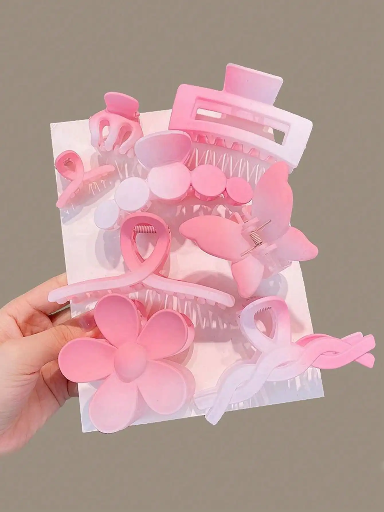 

1 шт. модный розовый набор аксессуаров для волос для женщин, аксессуары для волос