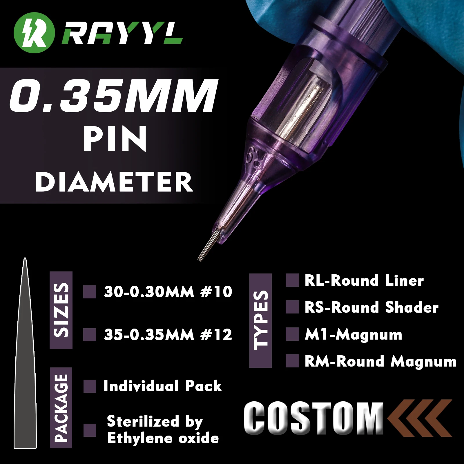 タトゥーペン用カートリッジ針,使い捨て,半永久,眉毛,唇,メイクアップ,rl,rs,m1