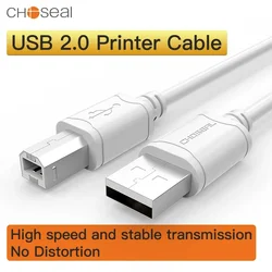 CHOSEAL USB2.0 Printer Cable Type A Male To B Male For HP Canon Epson Printer