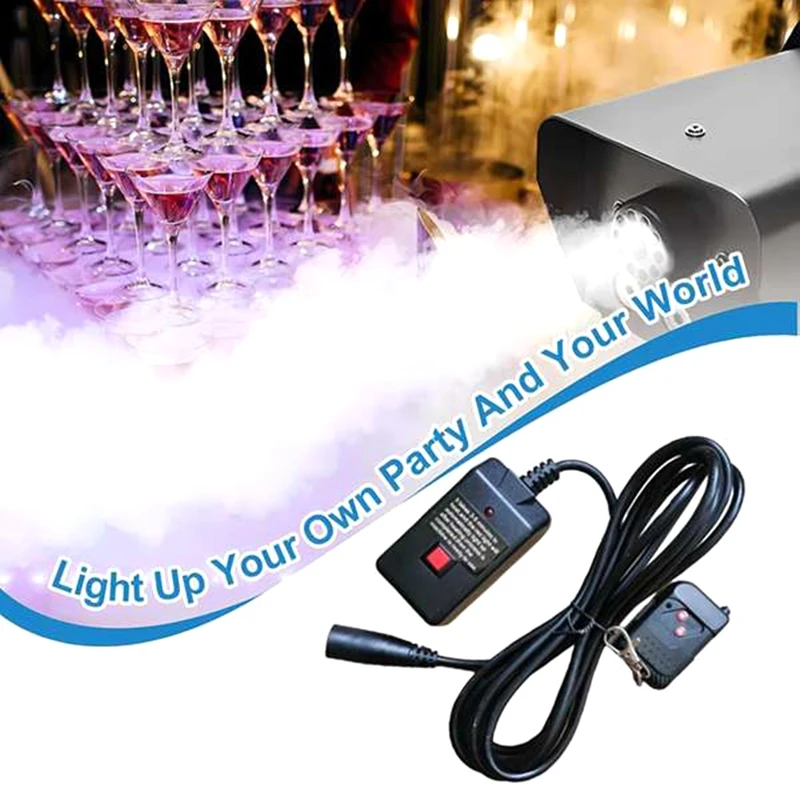 ELECT-Smoke Fog Machine Wired Remote Control Remote Controller Receiver For 400W 900W 1500W Stage Effects Fogger