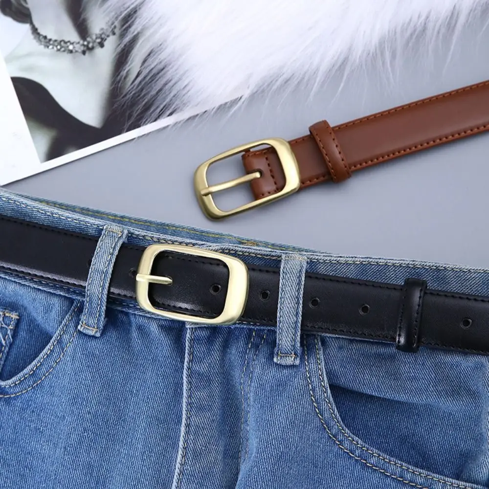 レトロな女性のピンバックルベルト多用途ファッションウエストバンドウエストベルト