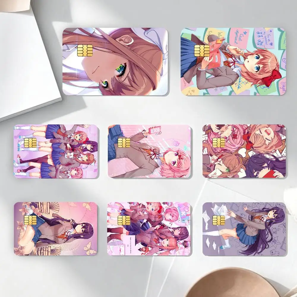 

Game Doki D-Doki L-Literature C-ClubStickersCredit DebitCard Film Skin Sticker Credit Card Skin Stickers For Bank Card Bus Metro
