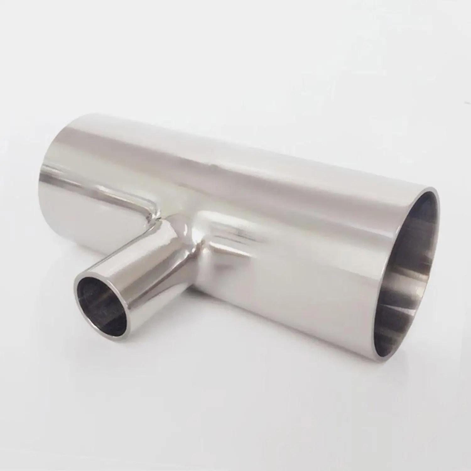 Size 19mm-102mm x 16mm-89mm Pipe OD Reducing Butt Welding Auto Tee 3 Way 3A SUS 304 Stainless Sanitary Fitting Homebrew 5PCS