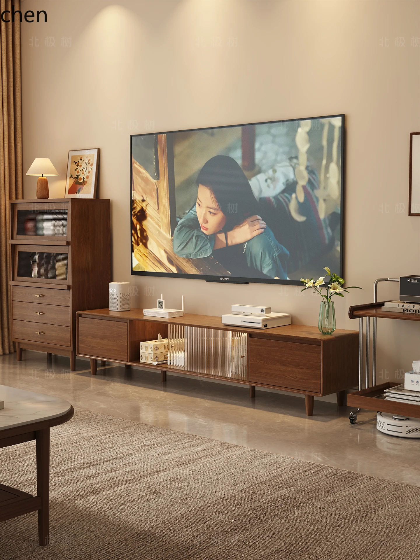 Lxc Solid Wood Tv C… - image