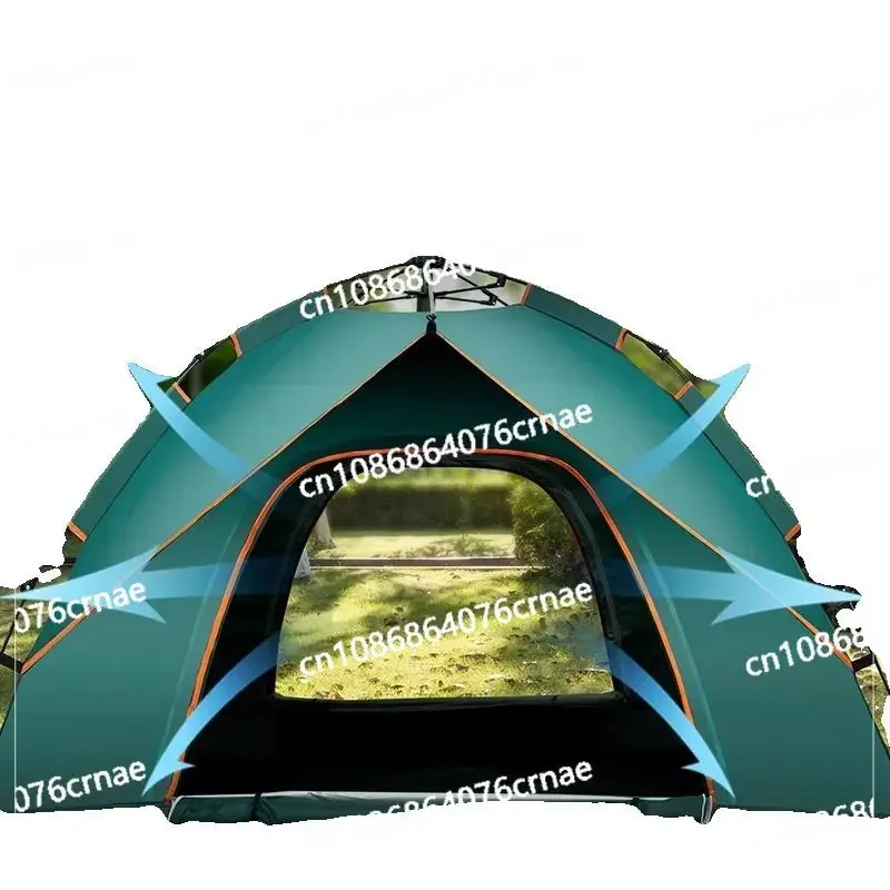 Fully Automatic Tent Outdoor Folding Portable Multi Person Quick Opening Sun Protection, Thickened Waterproof Outdoor Camping