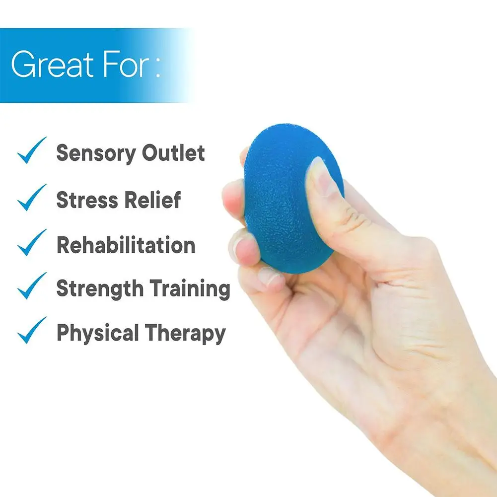 Silicone Hand Grip Ball Hand Rehabilitation Training High Grip Heavy Exerciser Gym Men Finger Ball Strength Fitness Elastic E7f7