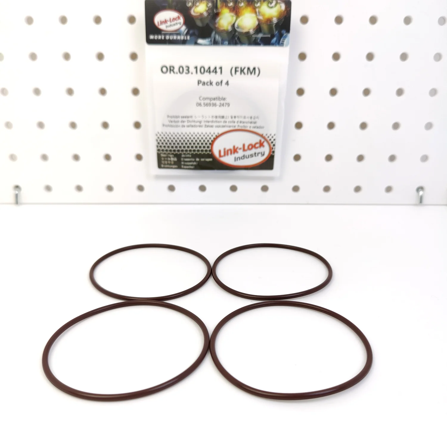 

LINK-LOCK 4PCS OR.03.10441 FKM Viton Sealing O-Ring Kit of Camshaft 06.56936-2479 for Man