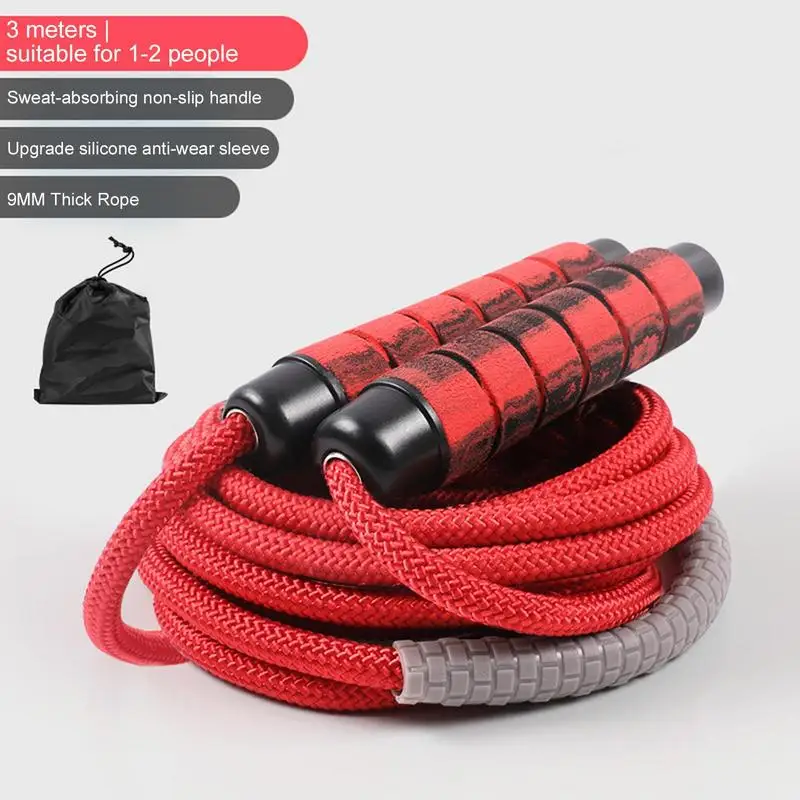 Group Skipping Rope Long Rope Children Students Speed Skipping Rope Jump Rope With Anti-Slip Handle For Double group fitness