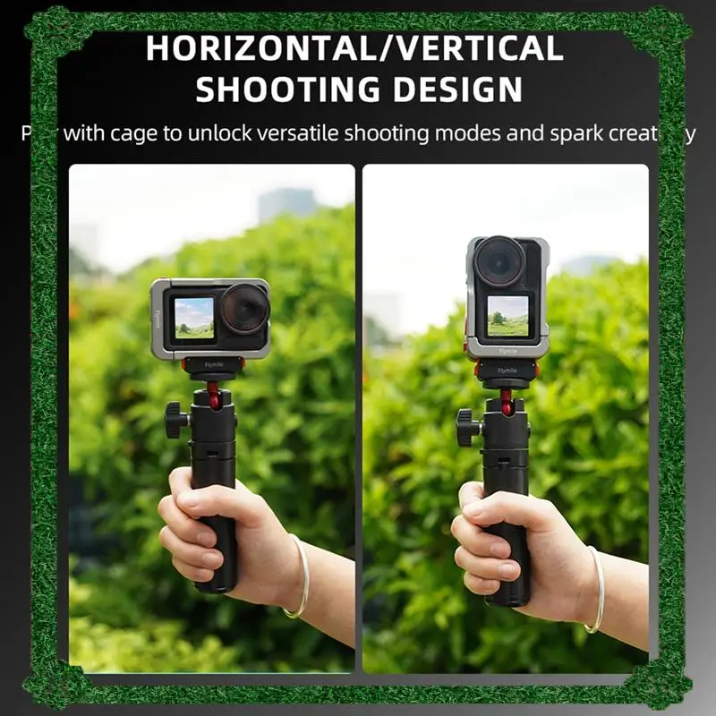 Pengiriman 24 Jam Flymile Magnetic Rilis Cepat Alas Dudukan Sepatu Dingin untuk Adaptor DJI ACTION 4/5 PRO Dilengkapi Sekrup 1/4 Inci Mou