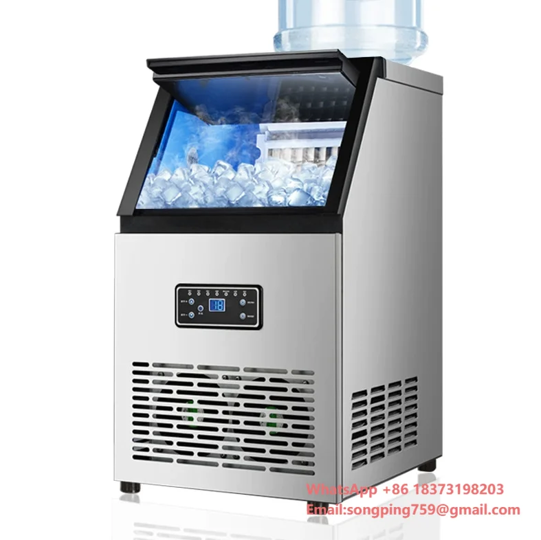 

Commercial Ice Maker Freestanding Maker 200kg/Day Daily Production 140KG Storage Capacity