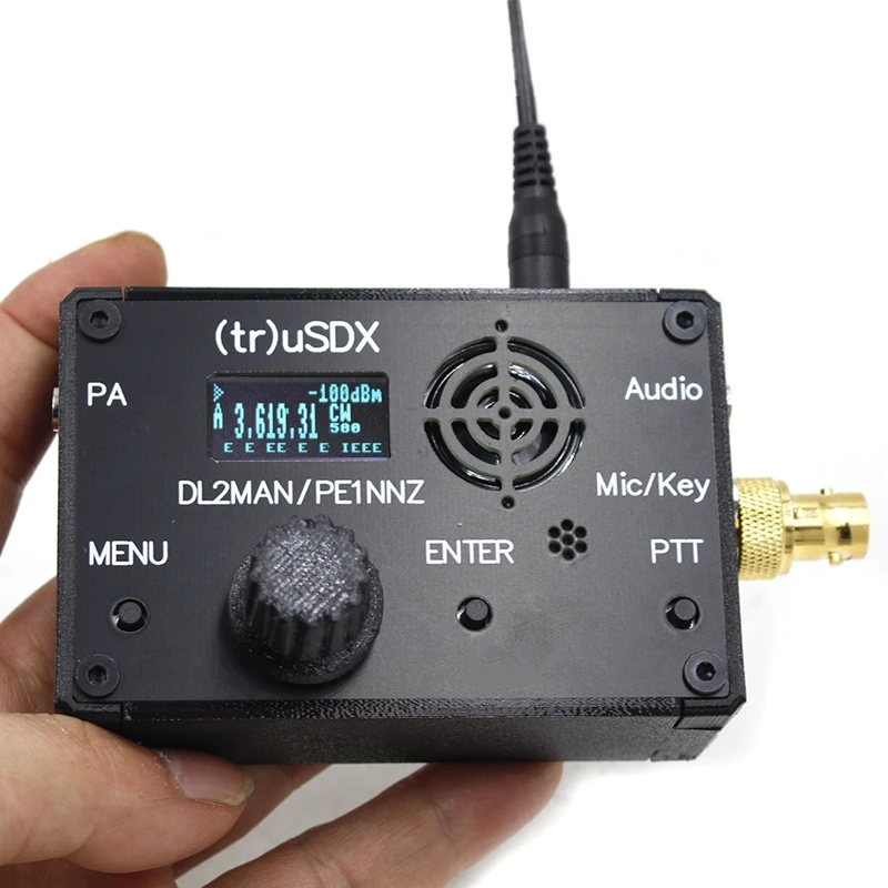 Tr-USDX جهاز إرسال واستقبال منخفض التردد ثنائي القناة QRP SDR يدعم مجموعة الموجات القصيرة ذات 5 نطاقات
