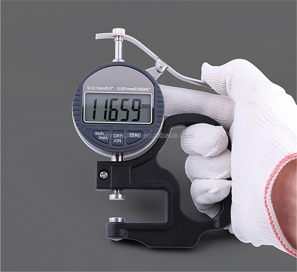 Digital display micrometer thickness gauge measurement tool for common rail injector shims, common rail injector repair tool