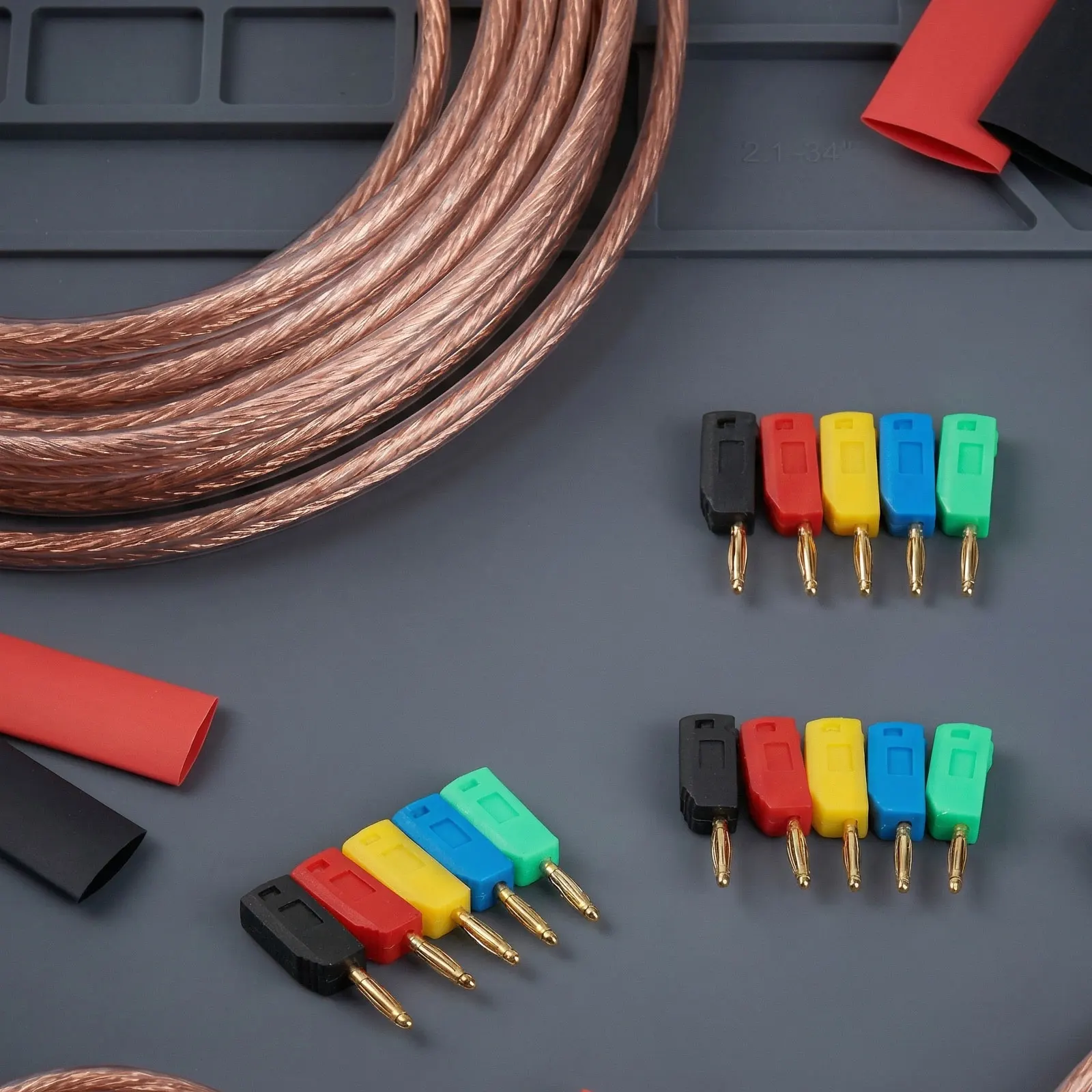 10PCS 2MM Banana Terminal Connectors with PE Plastic Shell and Gold Plated Copper Contacts for General Purpose Testing